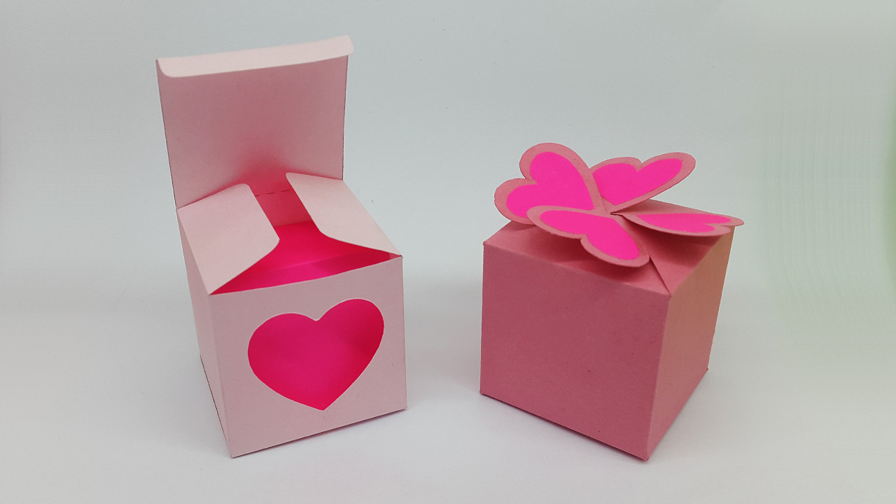 Valentine Gift Box Ideas
 Colors Paper DIY Heart Gift Box for Valentine