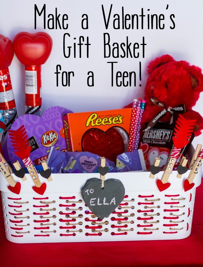 Valentine Gift Ideas For Teenage Guys
 Make a Valentine s Gift Basket for Teens