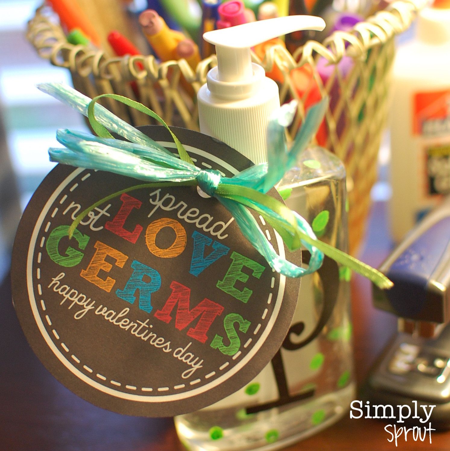 Valentine Office Gift Ideas
 Love is Messy Simply Sprout