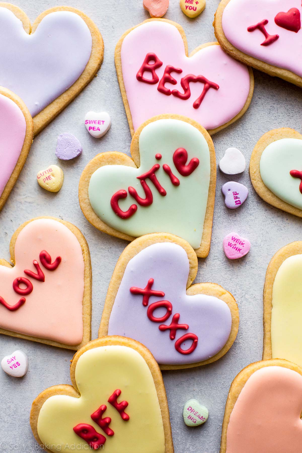 Valentine Sugar Cookies Decorating Ideas
 Valentine s Day Heart Sugar Cookies Sallys Baking Addiction