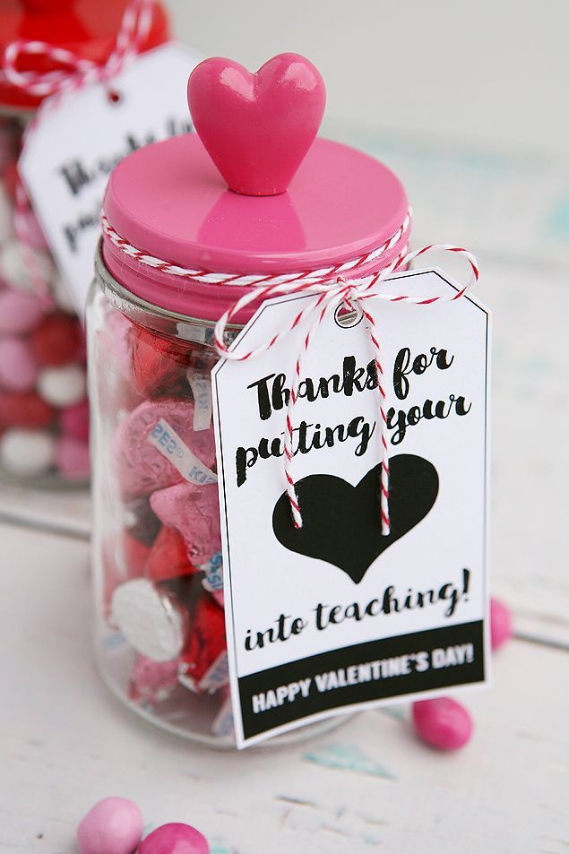Valentine Teacher Gift Ideas
 Thanks For Putting Your Heart Into Teaching Eighteen25