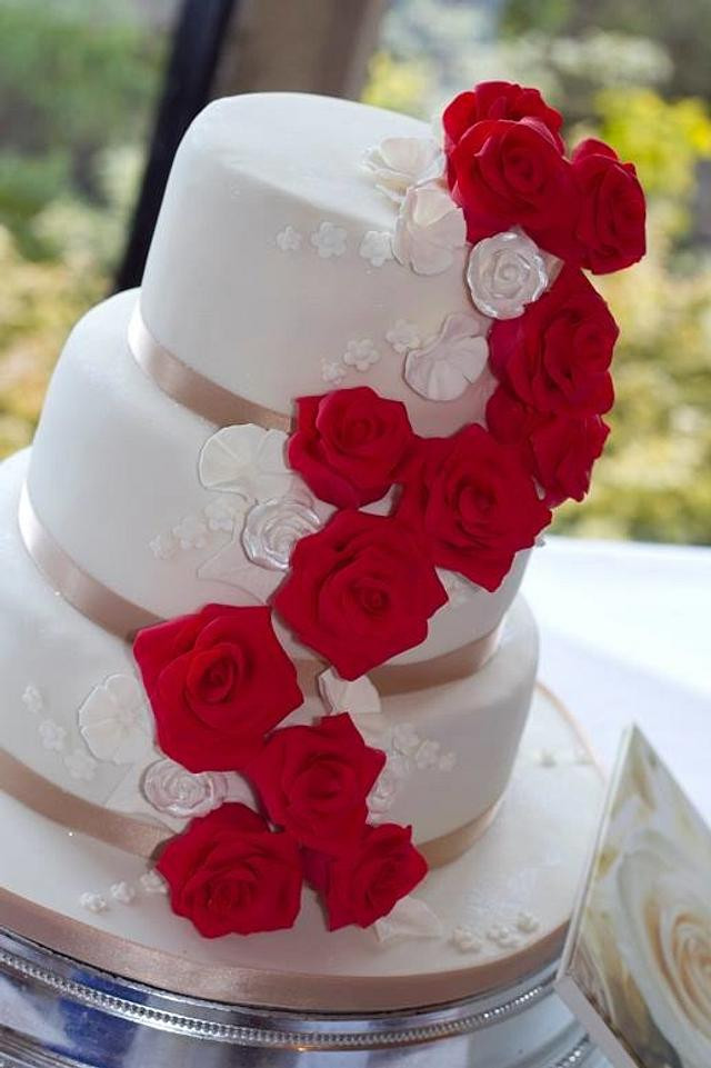Valentine Wedding Cakes
 Valentines Wedding Cake Cake by Occasion Cakes by naomi