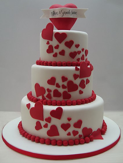 Valentine Wedding Cakes
 Memorable Wedding Charming Valentine s Wedding Cakes