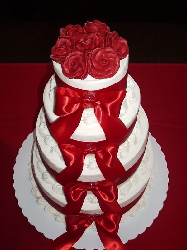 Valentine Wedding Cakes
 Valentine’s Day Wedding Cakes