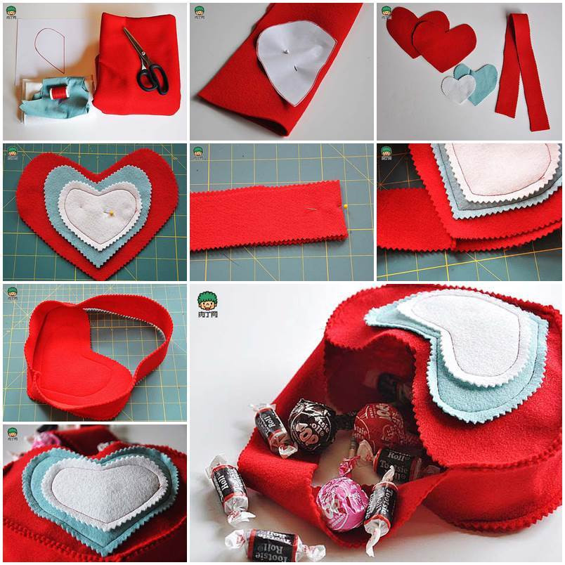Valentine'S Day Gift Bag Ideas
 DIY Valentine s Day Felted Gift Bag