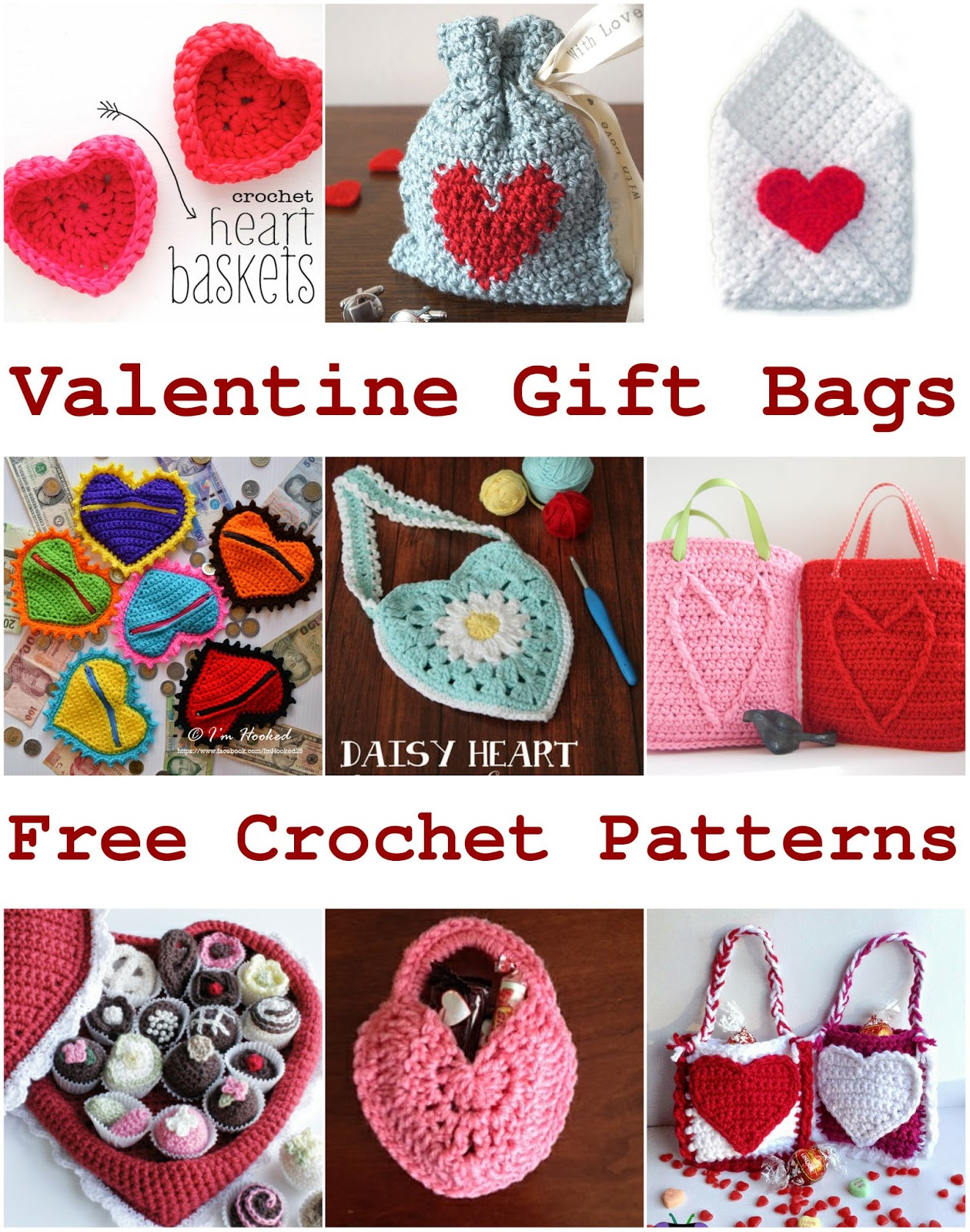 Valentine'S Day Gift Bag Ideas
 Crochet AF Valentine Gift Bags and more