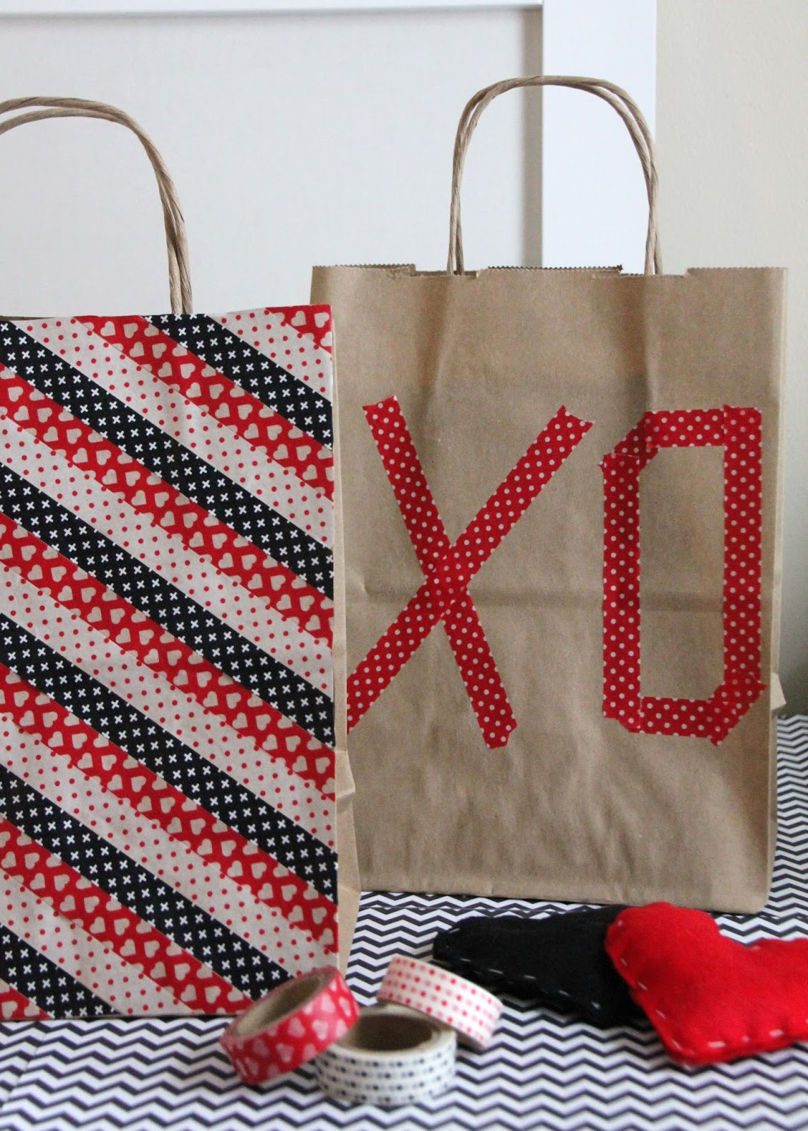 Valentine'S Day Gift Bag Ideas
 Lovely Little Life DIY Valentine s Day Washi Tape Gift Bags