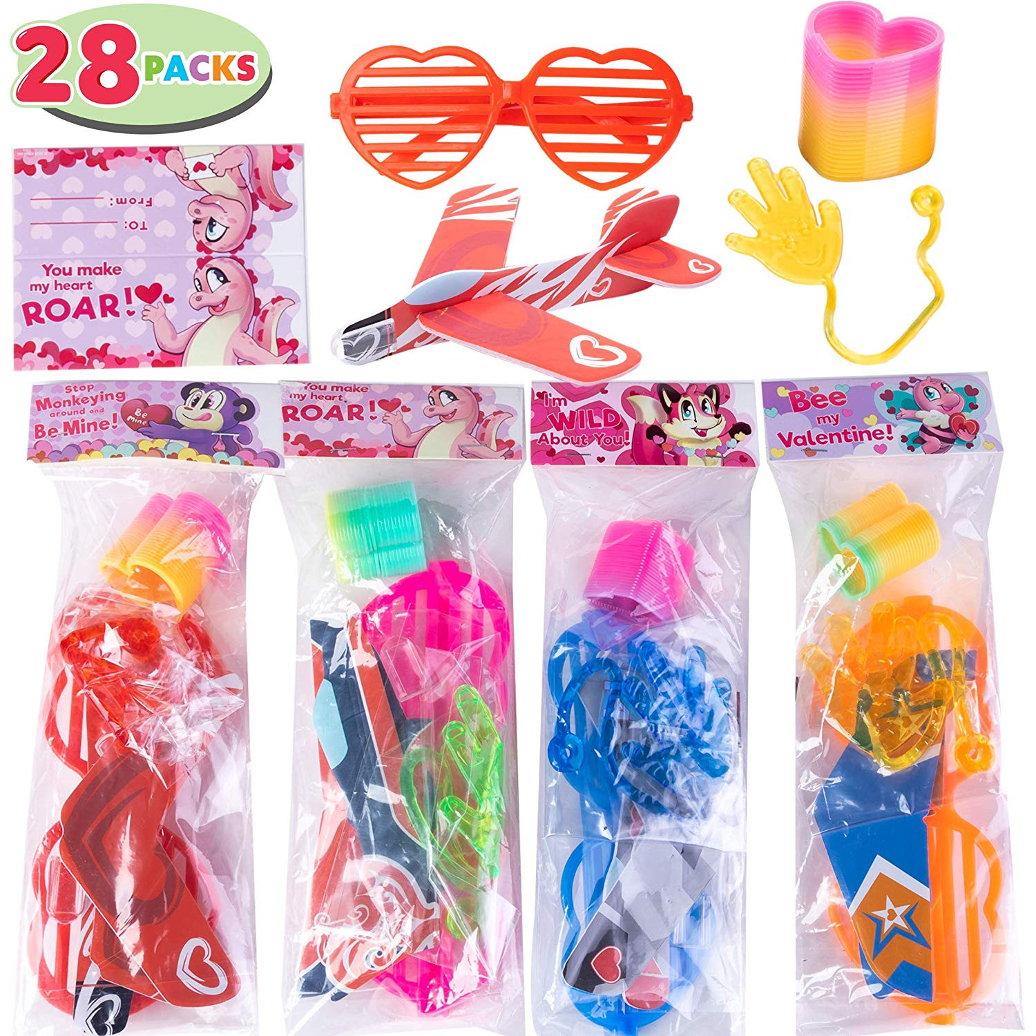 Valentine'S Day Gift Ideas For School
 Valentines Day Classroom Gifts 28 Pack Kids Valentines