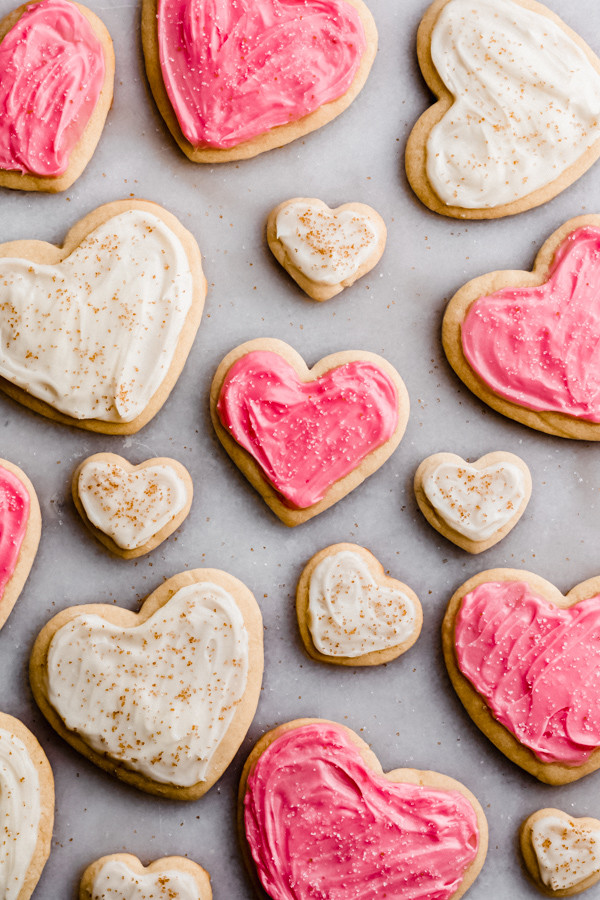 Valentine'S Day Sugar Cookies
 valentine s day heart sugar cookies with cream cheese