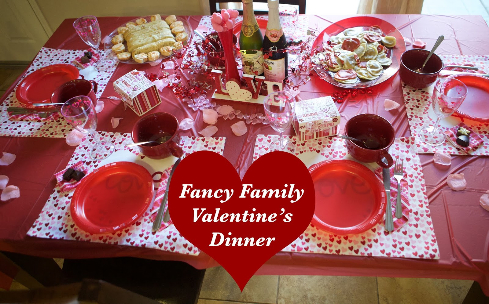 Valentine'S Dinner Ideas For Family
 Emmy Mom e Day at a Time Family Friendly Valentine Dinner