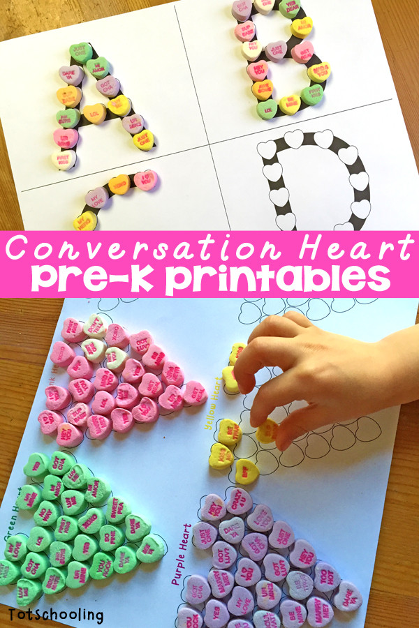 Valentines Day Activities For Preschoolers
 Conversation Heart Valentine s Day Printables