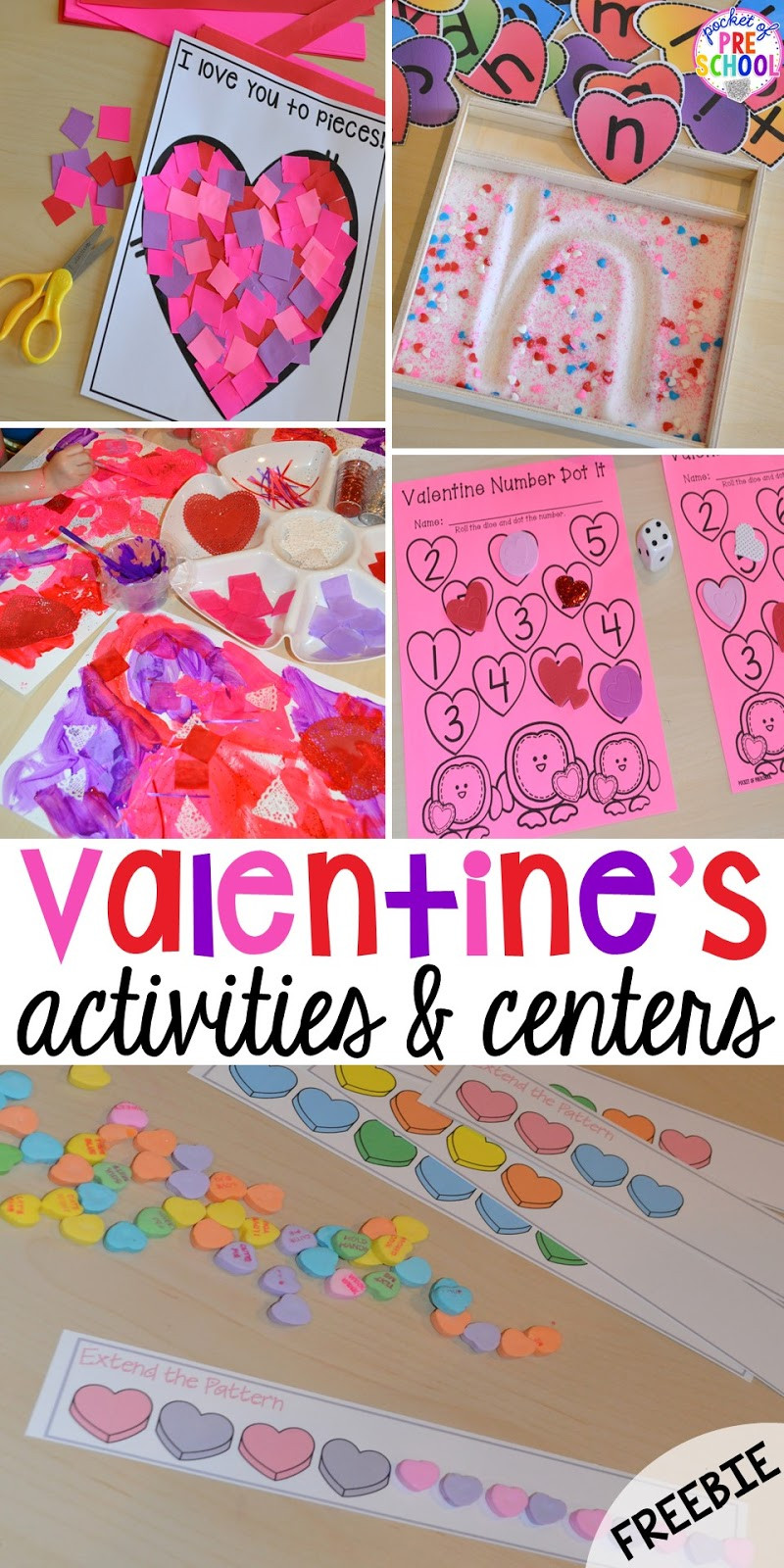 Valentines Day Activities For Preschoolers
 Valentine s Day Themed Centers and Activities Pocket of