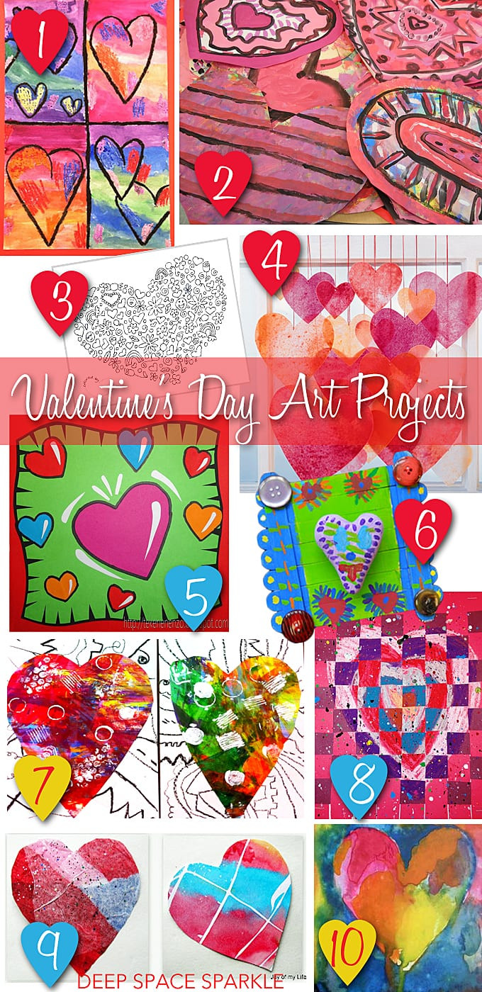 Valentines Day Art Ideas
 Valentine s Day Art Projects and Resource Round up