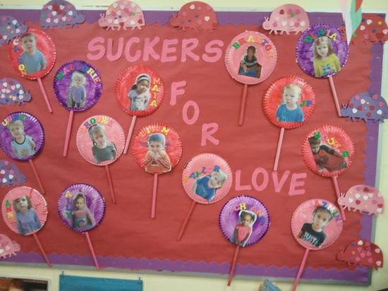 Valentines Day Bulletin Board Ideas For Preschool
 Suckers For Love Valentine s Day Bulletin Board – SupplyMe