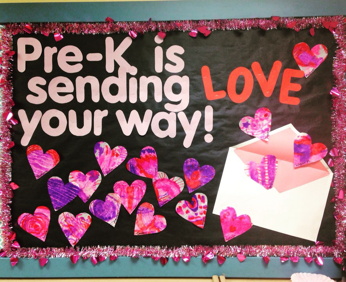 Valentines Day Bulletin Board Ideas For Preschool
 Pre K Valentine s Day Bulletin Board idea Sending LOVE