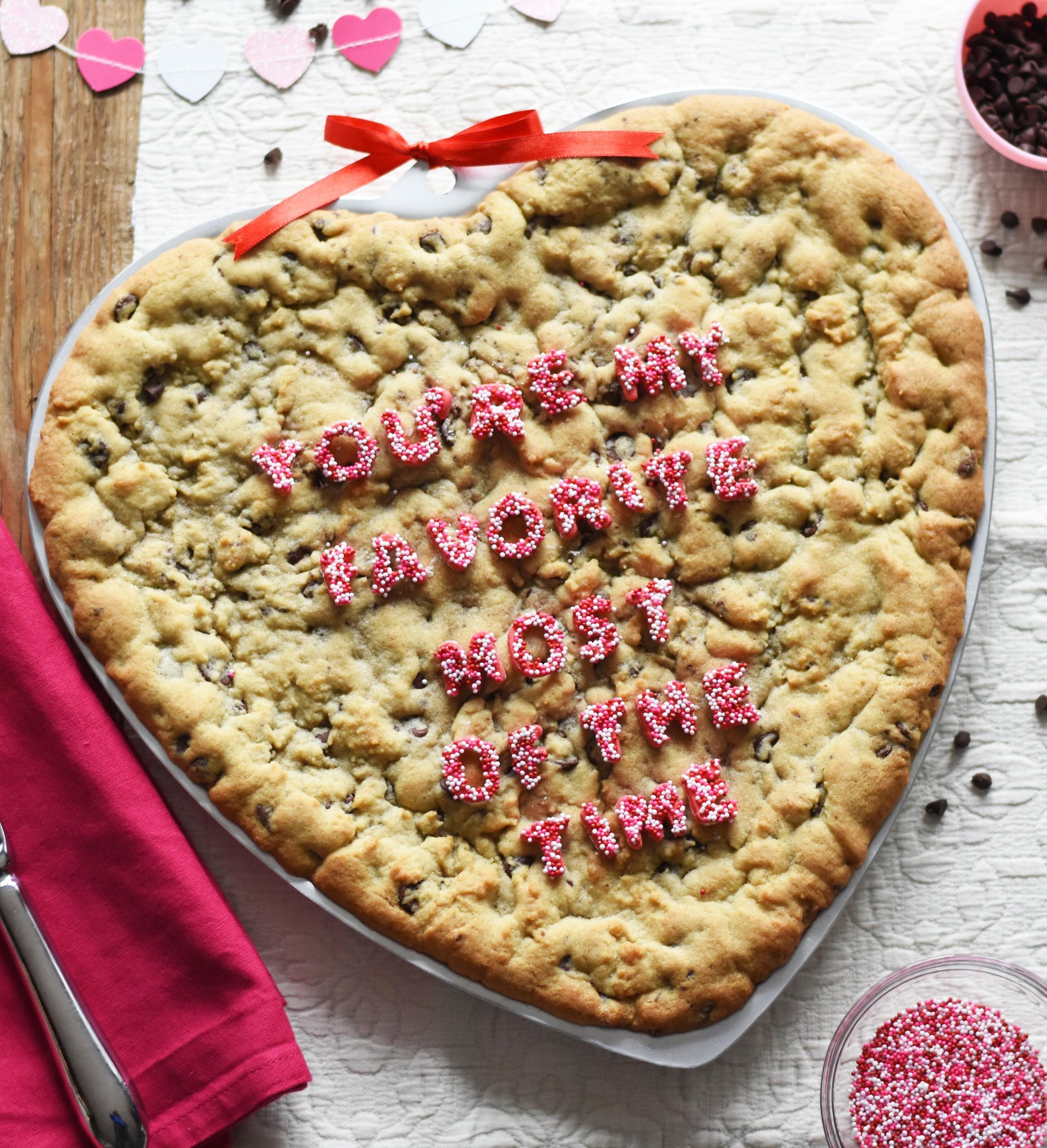 Valentines Day Cake Recipes
 Valentine s Day Chocolate Chip Cookie Cake Recipe