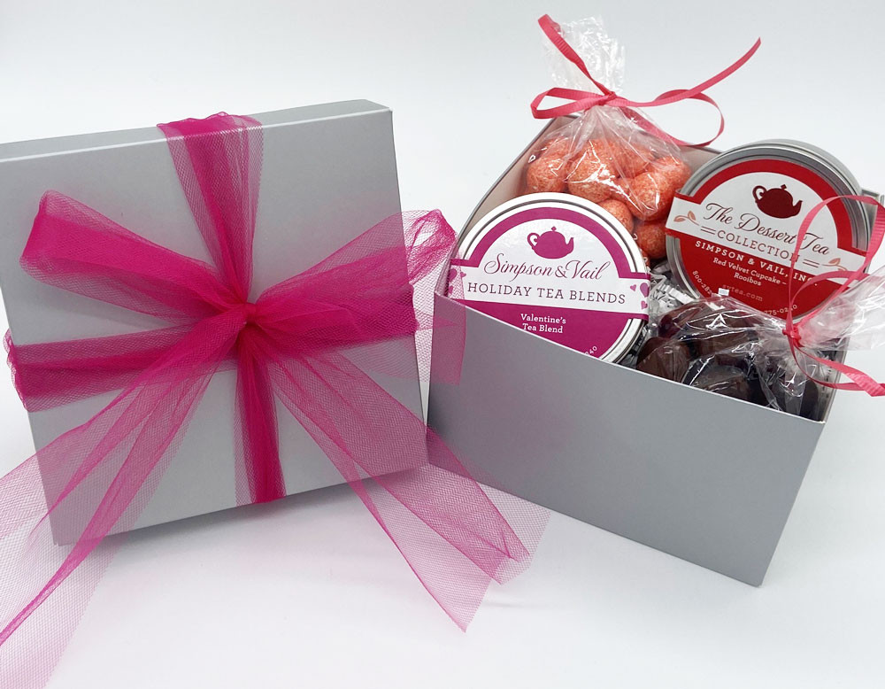 Valentines Day Candy Gift
 Valentines Day Tea & Candy Gift Box Simpson & Vail Inc