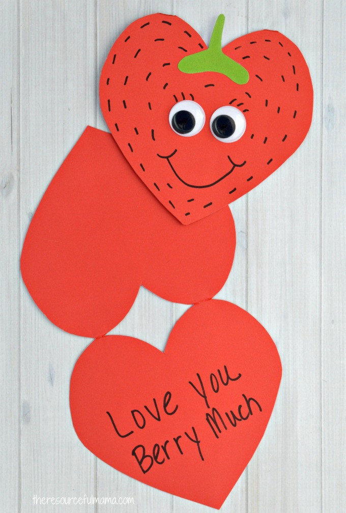 Valentines Day Card Ideas For Kids
 Strawberry Valentine Day Card