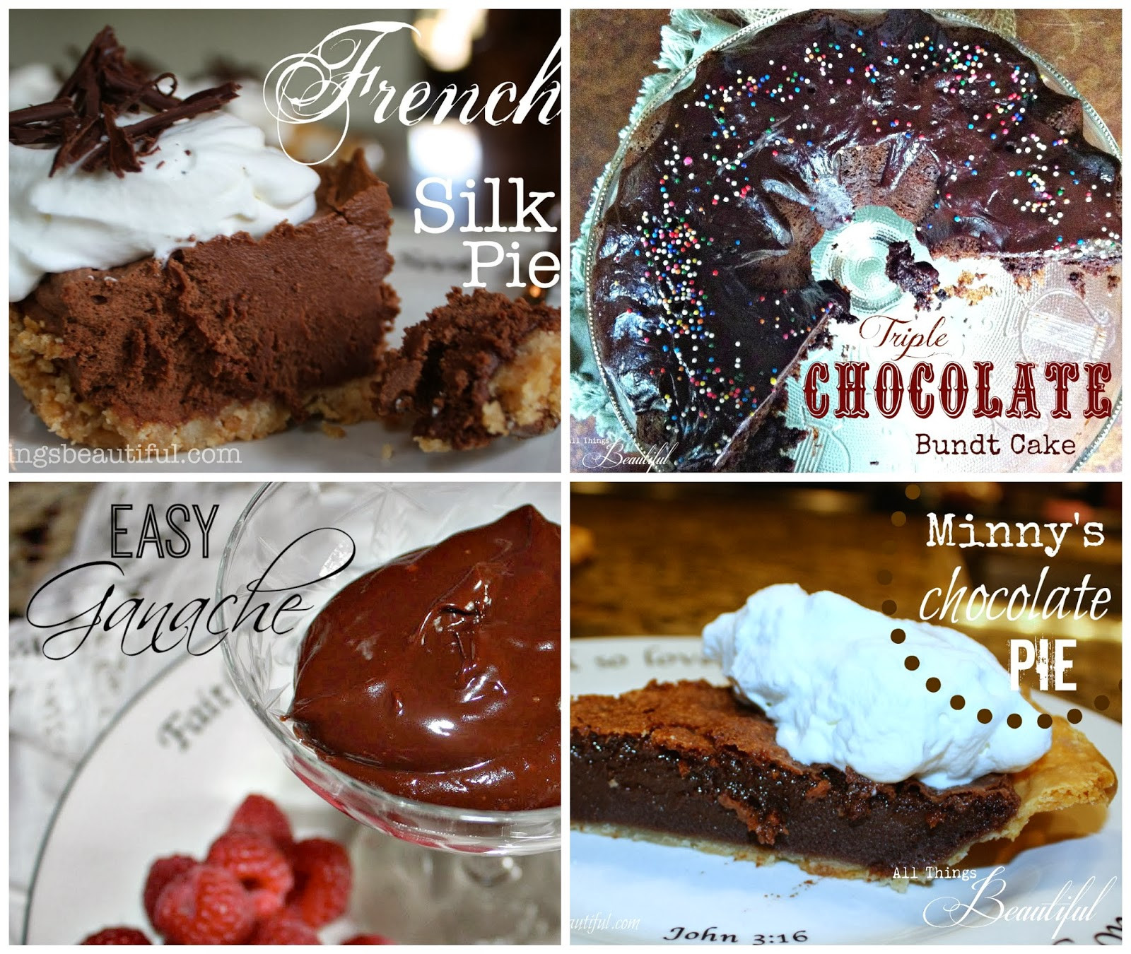 Valentines Day Chocolate Desserts
 All Things Beautiful Chocolate Desserts for Valentine s Day