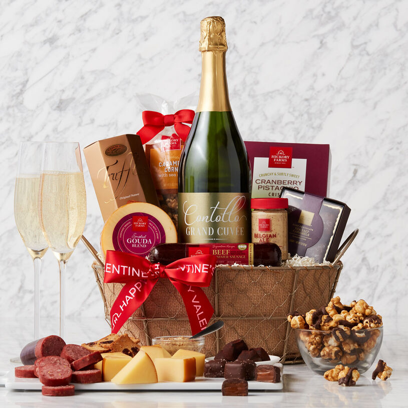 Valentines Day Delivery Gifts
 Valentine s Day Sparkling Wine Gift Basket