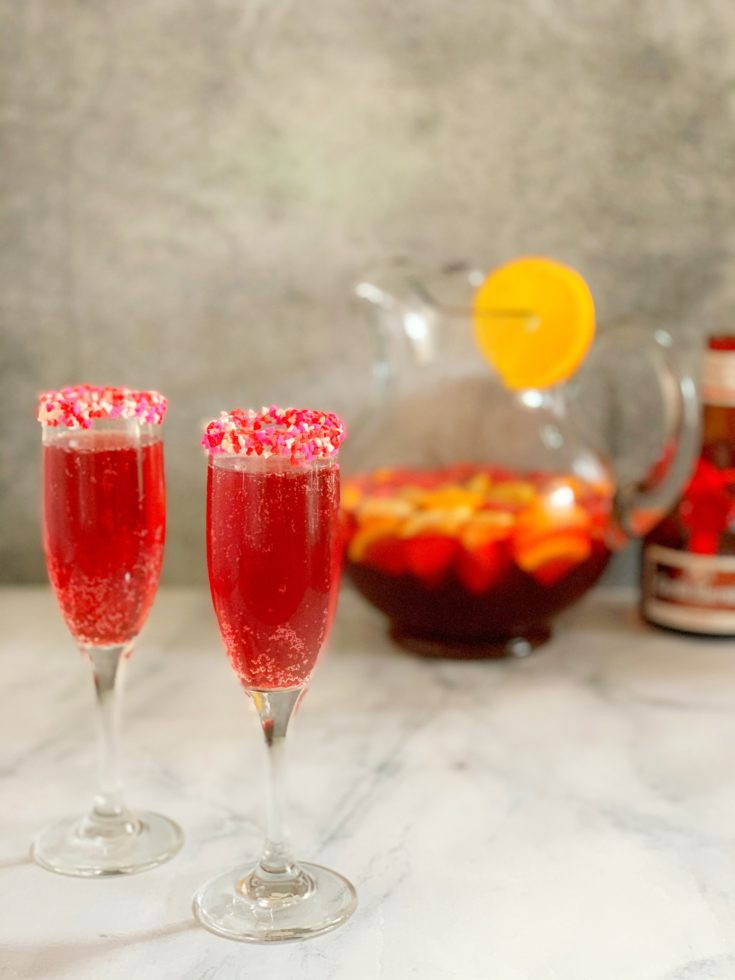 Valentines Day Drinks
 Sweet & Sparkling Punch An Easy Valentines Day Cocktail