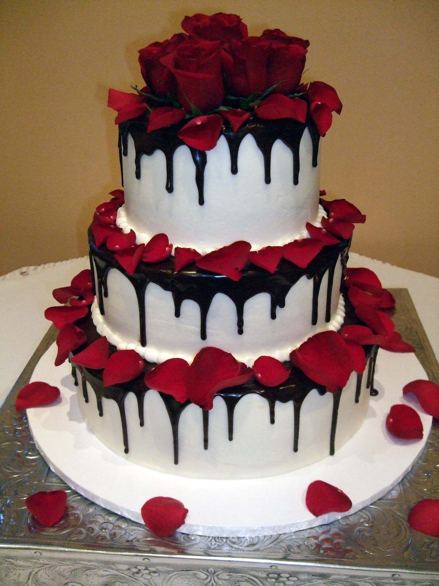 Valentines Day Wedding Cakes Lovely Valentine S Day Wedding — Round Wedding Cakes