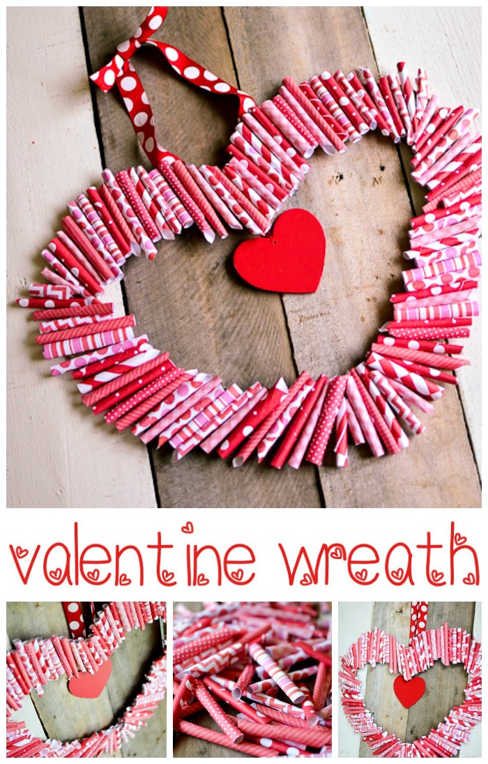 Valentines Day Wreath Ideas
 Valentine s day decoration ideas Roll up wreath for the door