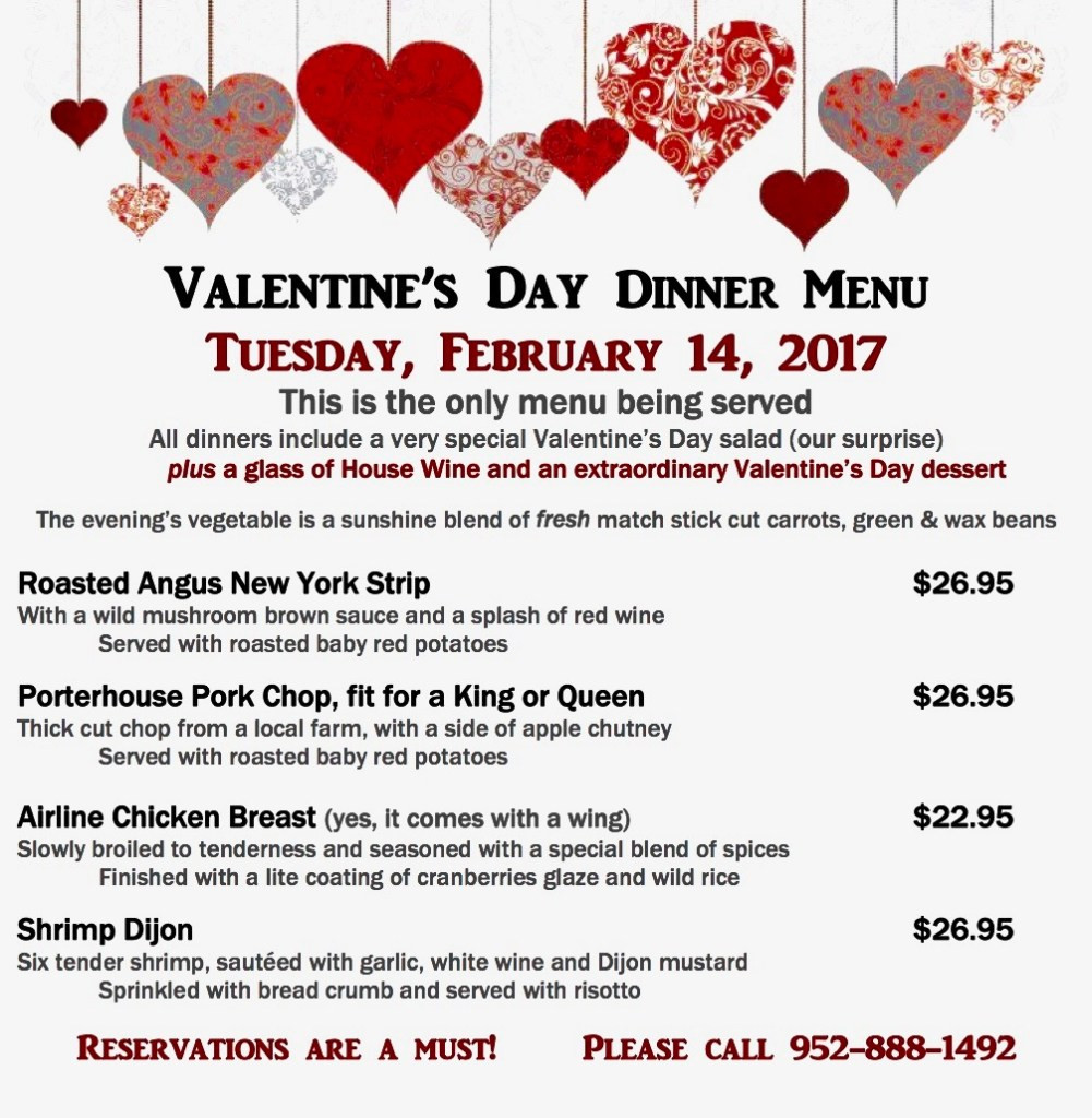 Valentines Dinner Deals
 Valentine s Day Dinner Special Bloomington Event Center
