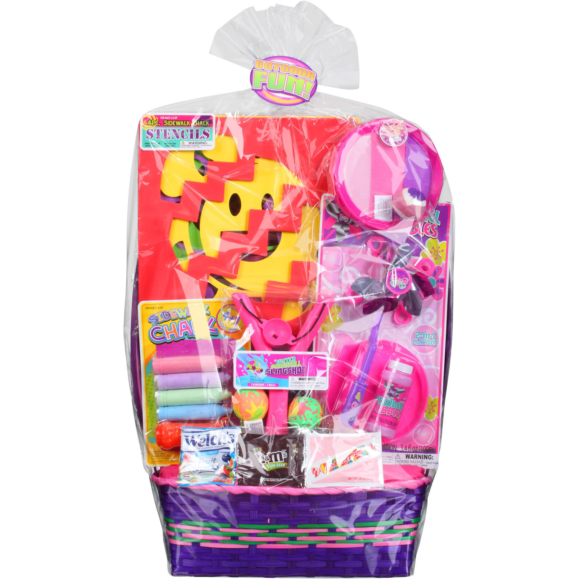 Walmart Easter Gifts
 Wondertreat Girls Outdoor Fun Easter Basket Walmart