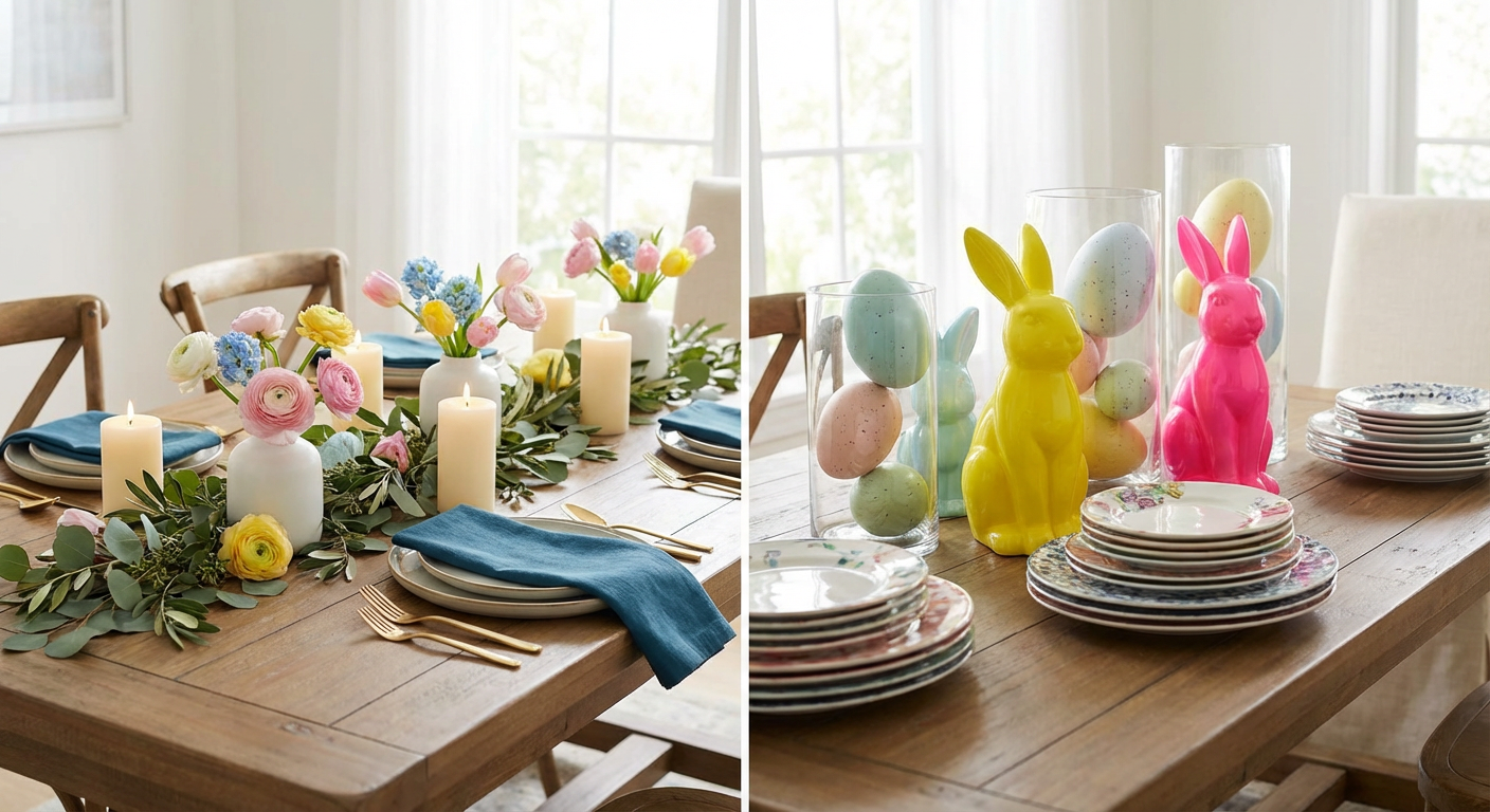 Illustration of extra tips and common Easter centerpiece mistakes to avoid