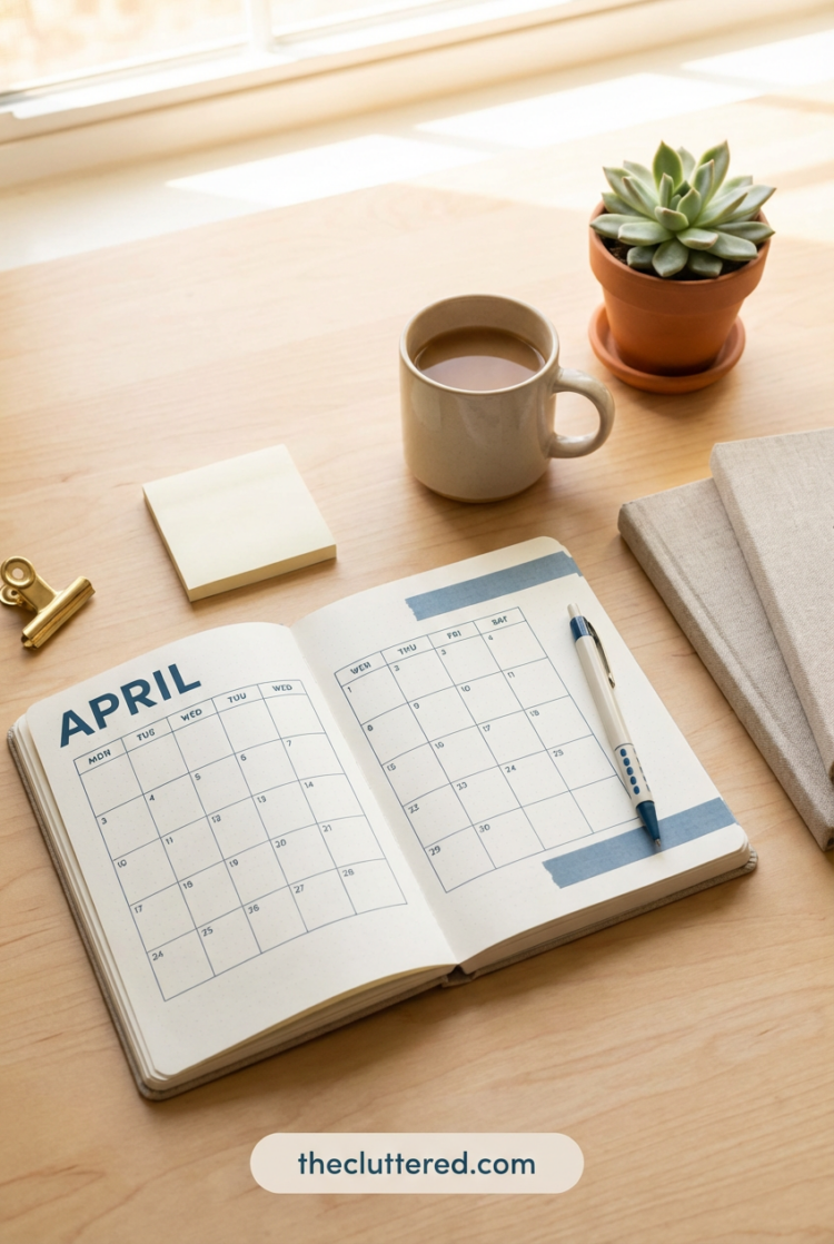 Monthly Journal Layout Printable Desk Sanctuary