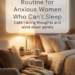 Simple Cozy Night Routine for Anxious Women Who Can’t Sleep (That Actually Feels Doable)