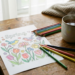 Spring Time Coloring Pages for Calm, Cozy Creative Days