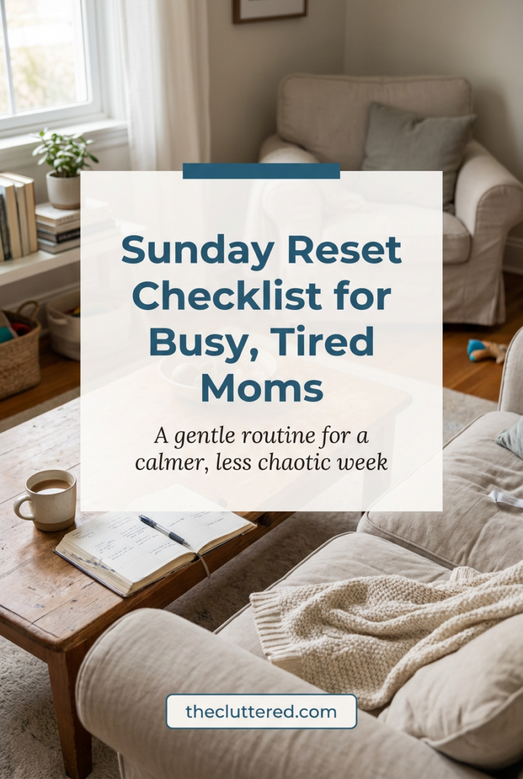 Sunday Reset Checklist for Busy, Tired Moms (Calmer Mondays Ahead)