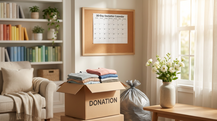 30-Day Declutter Calendar Room-by-Room