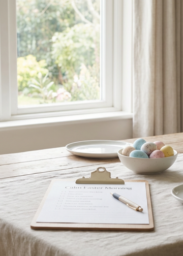 Calm Easter Morning Routine Planner