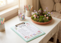 Fairy Garden Kids Chore Planner Sheet
