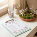 Fairy Garden Kids Chore Planner Sheet