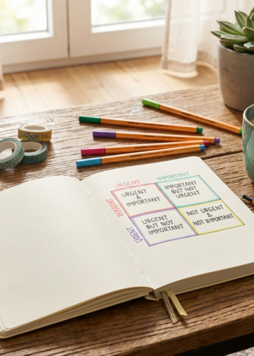 Task Prioritization Chart Bullet Journal 60 Steps